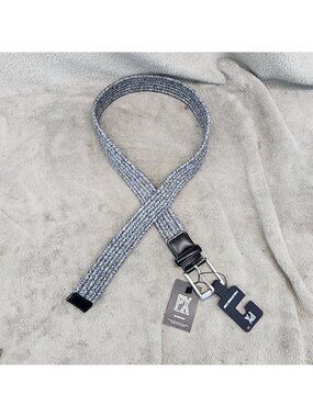 PX Belt Mens 32 Gray Braided Stretch Textile *NWT*